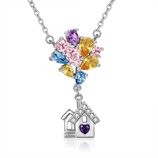 “Home of Dreams” Balloon House Necklace