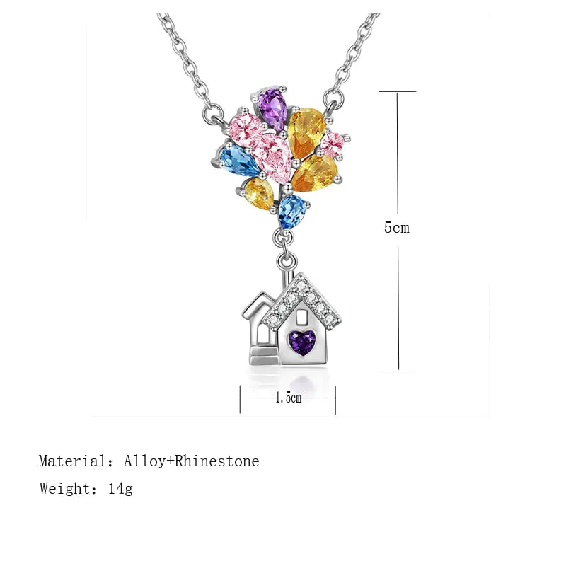 “Home of Dreams” Balloon House Necklace