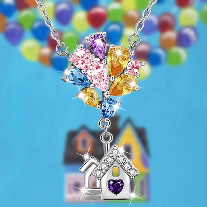 “Home of Dreams” Balloon House Necklace