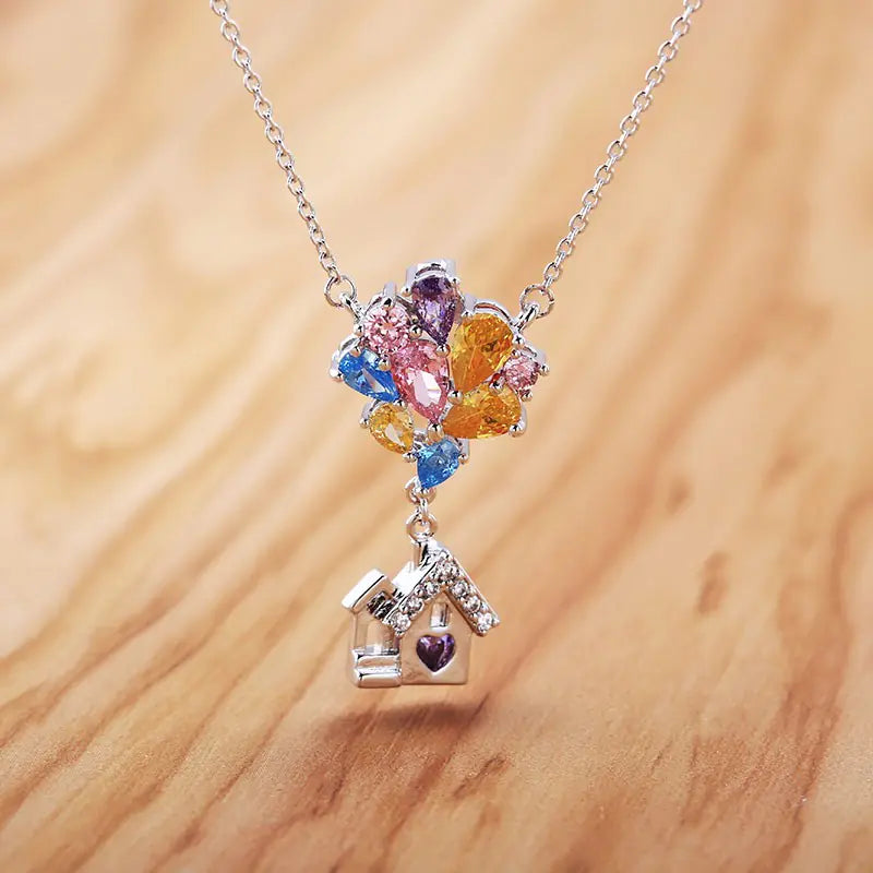 “Home of Dreams” Balloon House Necklace